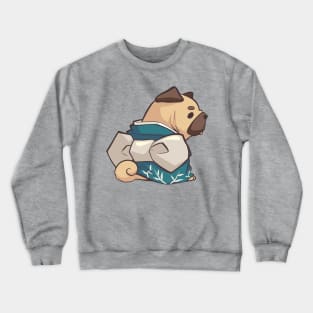 Kimono Pug Crewneck Sweatshirt